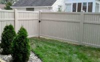 Residential white fence