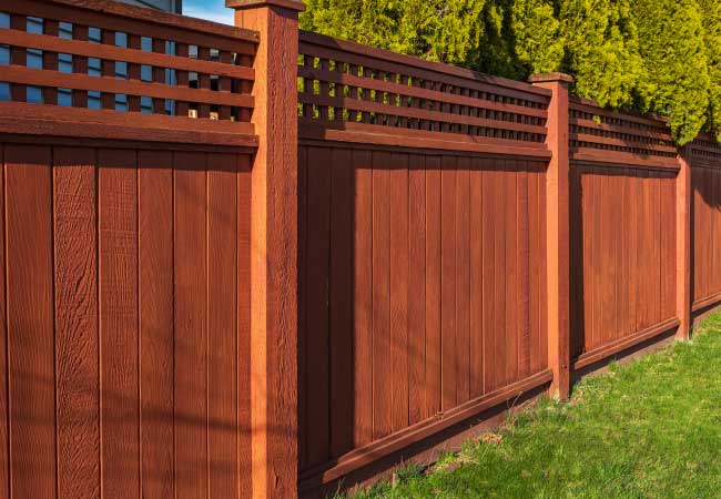 Wood fences